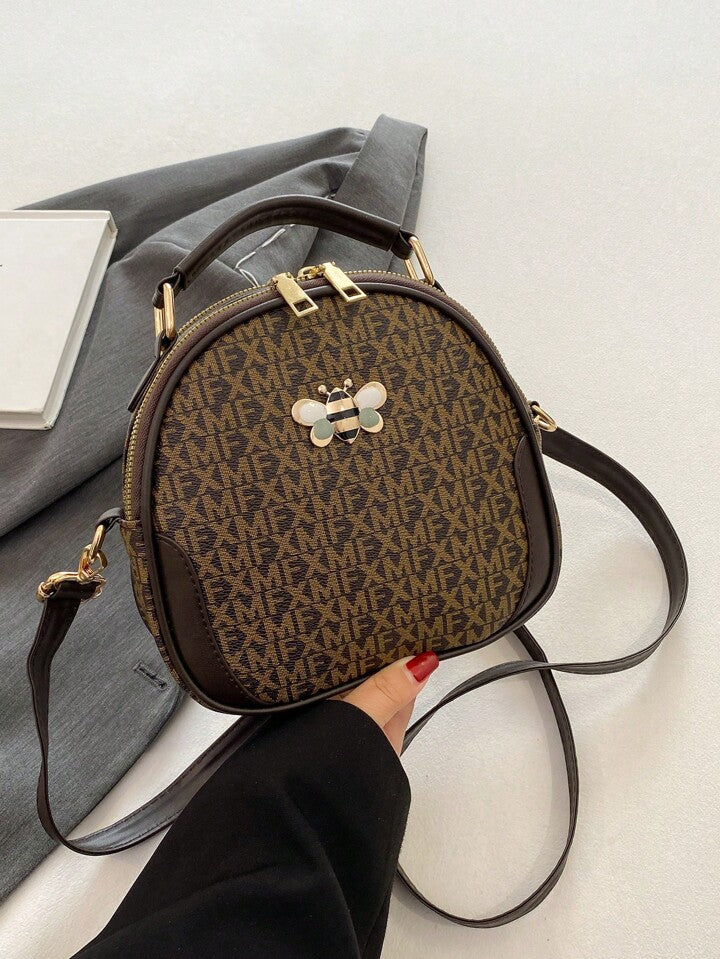 Luxury Monogram Crossbody Handbag for Women  – Stylish Bee Charm Purse