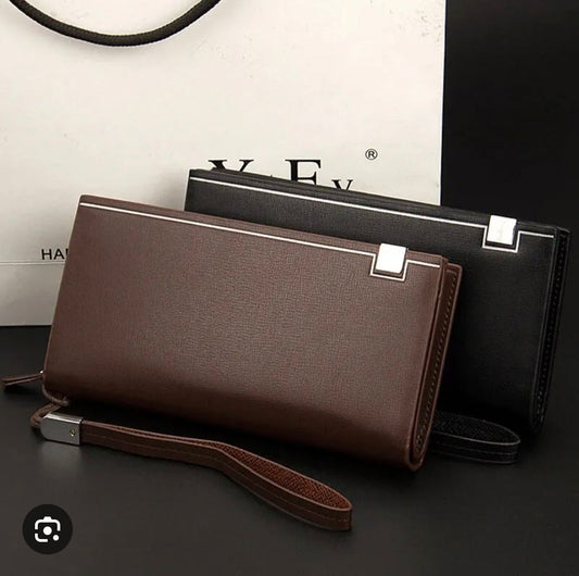 Womenβs Luxury Long Clutch Wallet with Wrist Strap β Elegant Everyday Purse