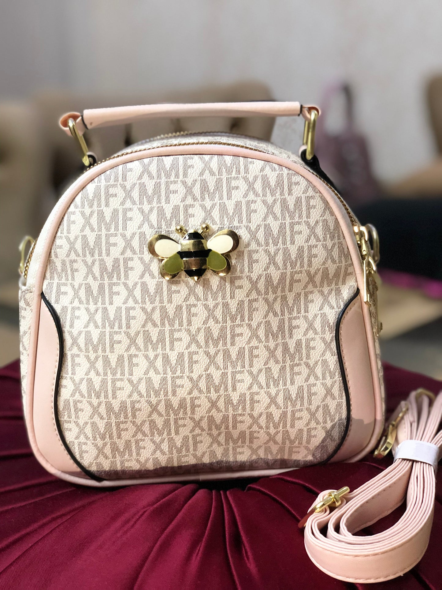 Luxury Monogram Crossbody Handbag for Women  – Stylish Bee Charm Purse